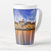 Schilderachtig Uitzicht Regensburg Latte Mok (Rechterhoek)