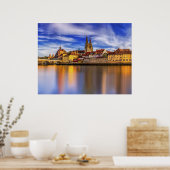 Schilderachtig Uitzicht Regensburg Poster (Keuken)