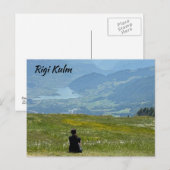 Schilderachtig Uitzicht Rigi Kulm Zwitserland Briefkaart (Voorkant / Achterkant)