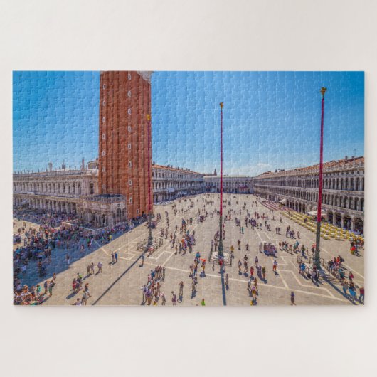 Schilderachtig uitzicht San Marco Square, Venetië, Legpuzzel (Horizontaal)