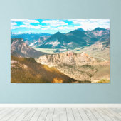 Schilderachtig uitzicht van Chief Joseph Highway i Canvas Afdruk (Insitu (Houten vloer))