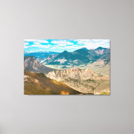 Schilderachtig uitzicht van Chief Joseph Highway i Canvas Afdruk