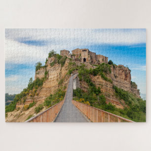 Schilderachtig uitzicht van Civita di Bagnoregio J Legpuzzel