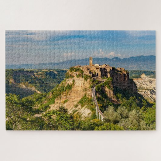 Schilderachtig uitzicht van Civita di Bagnoregio J Legpuzzel (Horizontaal)