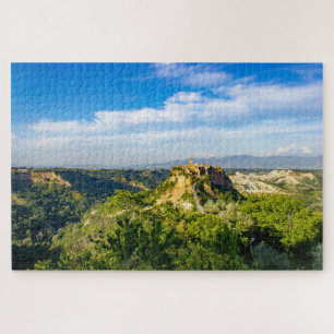 Schilderachtig uitzicht van Civita di Bagnoregio J Legpuzzel