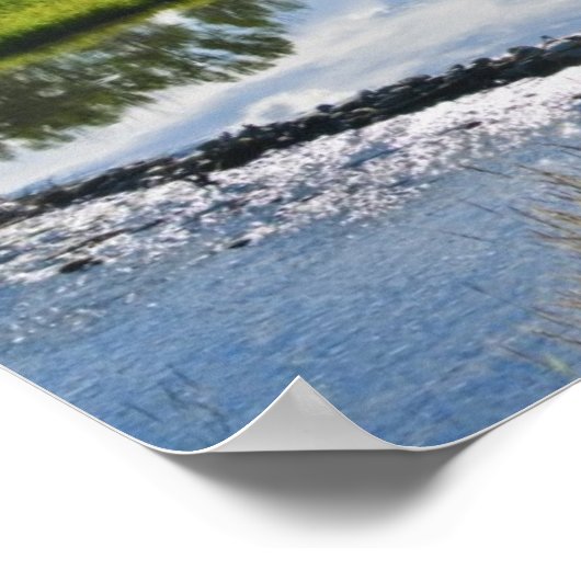 Schilderachtig Uitzicht van de bergen Poster (Hoek)