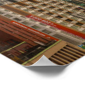 Schilderachtig uitzicht van de gebouwen in Montrea Poster (Hoek)