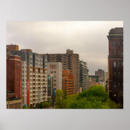 Schilderachtig uitzicht van de gebouwen in Montrea Poster