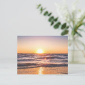 Schilderachtig Uitzicht van de oceaan tijdens de z Briefkaart (Staand voorkant)