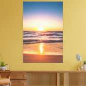 Schilderachtig Uitzicht van de oceaan tijdens de z Canvas Afdruk (Insitu (Woonkamer))