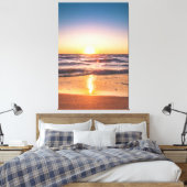 Schilderachtig Uitzicht van de oceaan tijdens de z Canvas Afdruk (Insitu (Slaapkamer))