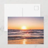 Schilderachtig Uitzicht van de oceaan tijdens de z Feestdagenkaart (Voorkant / Achterkant)