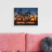 Schilderachtig uitzicht van de zonsondergang boven canvas afdruk (Insitu (Woonkamer))