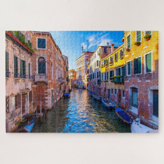 Schilderachtig uitzicht van een kanaal in Venetië, Legpuzzel
