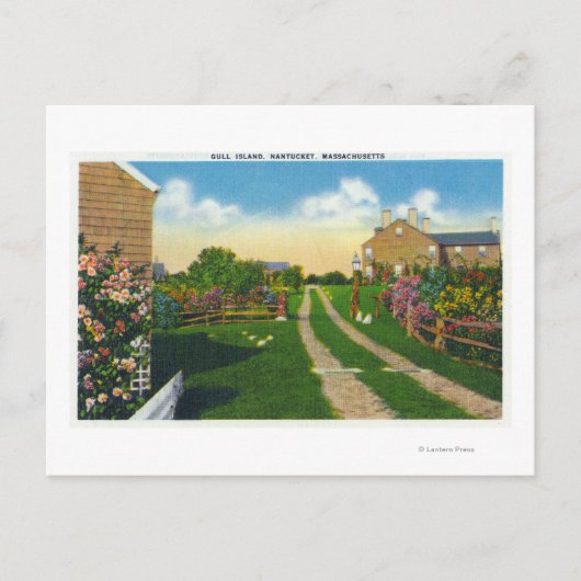 Schilderachtig Uitzicht van Gull Island Briefkaart (Voorkant)