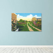 Schilderachtig Uitzicht van Gull Island Canvas Afdruk (Insitu (Houten vloer))