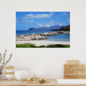 Schilderachtig uitzicht van Hawaïaanse kust Poster (Keuken)