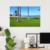 Schilderachtig Uitzicht van Hawaiian Lagoon Poster (Thuiskantoor)