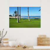 Schilderachtig Uitzicht van Hawaiian Lagoon Poster (Keuken)