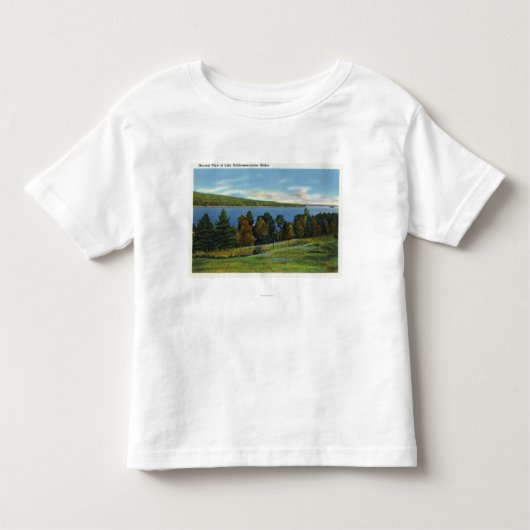 Schilderachtig Uitzicht van het Cobbosseecontenmee Kinder Shirts (Voorkant)