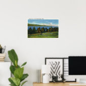 Schilderachtig Uitzicht van het Cobbosseecontenmee Poster (Thuiskantoor)