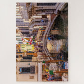 Schilderachtig uitzicht van het kanaal en een brug legpuzzel (Verticaal)