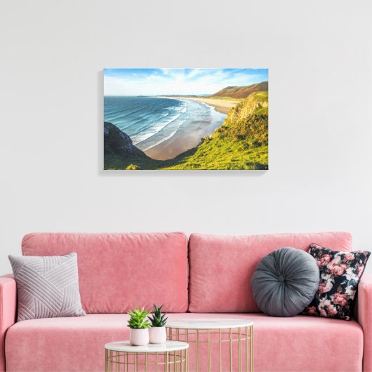 Schilderachtig Uitzicht van het landschap tegen he Canvas Afdruk (Insitu (Woonkamer))