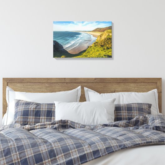 Schilderachtig Uitzicht van het landschap tegen he Canvas Afdruk (Insitu (Slaapkamer))