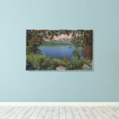 Schilderachtig Uitzicht van het meer Canvas Afdruk (Insitu (Houten vloer))