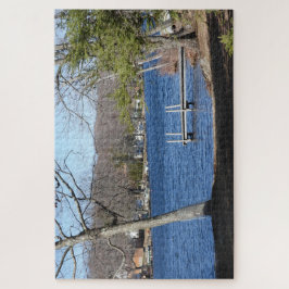 Schilderachtig Uitzicht van het meer in Connecticu Legpuzzel