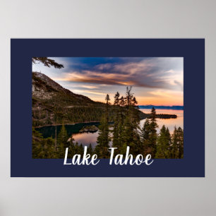 Schilderachtig Uitzicht van het meer Tahoe Poster