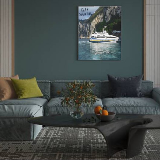 Schilderachtig Uitzicht van het passagiersschip Ca Canvas Afdruk