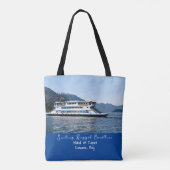 Schilderachtig Uitzicht van het passagiersschip in Tote Bag (Achterkant)