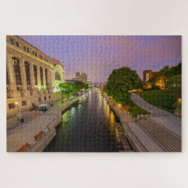 Schilderachtig uitzicht van het Rideau-kanaal in O Legpuzzel