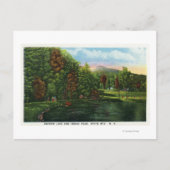 Schilderachtig Uitzicht van het Shadow Lake en het Briefkaart (Voorkant)