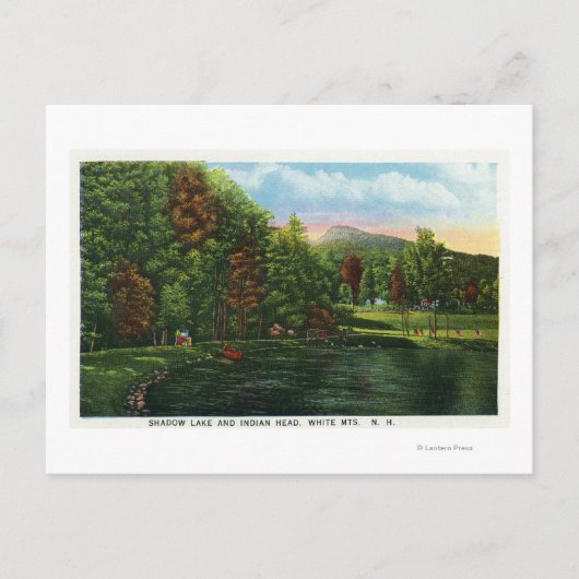 Schilderachtig Uitzicht van het Shadow Lake en het Briefkaart (Voorkant)