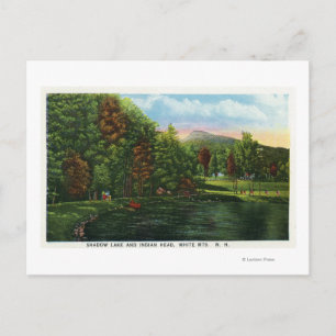 Schilderachtig Uitzicht van het Shadow Lake en het Briefkaart