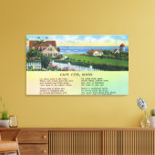 Schilderachtig Uitzicht van Homes met een gedicht Canvas Afdruk (Insitu (Woonkamer))