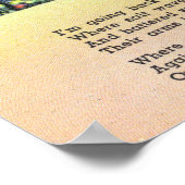 Schilderachtig Uitzicht van Homes met een gedicht Poster (Hoek)