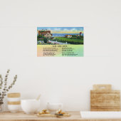 Schilderachtig Uitzicht van Homes met een gedicht Poster (Keuken)