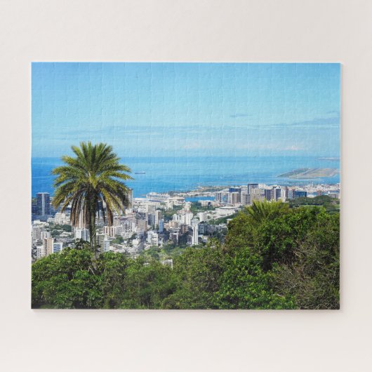 Schilderachtig Uitzicht van Honolulu Hawaii Jigsaw Legpuzzel (Horizontaal)