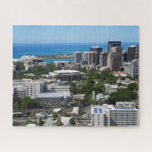 Schilderachtig Uitzicht van Honolulu Hawaii Jigsaw
