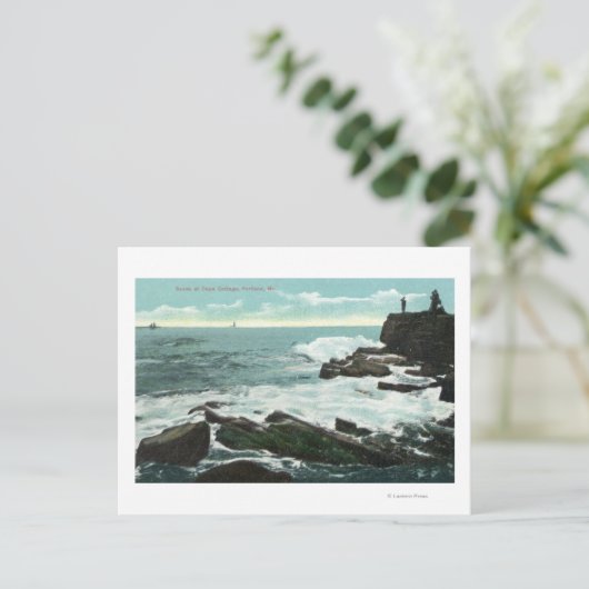 Schilderachtig Uitzicht van Kaapverdië van de Rock Briefkaart (Staand voorkant)