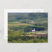 Schilderachtig uitzicht van landbouwgrond ten zuid briefkaart (Voorkant / Achterkant)