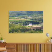 Schilderachtig uitzicht van landbouwgrond ten zuid canvas afdruk (Insitu (Woonkamer))