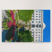 Schilderachtig uitzicht van luxe Villa op het Como Legpuzzel (Horizontaal)
