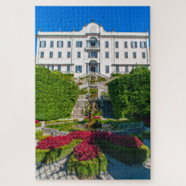 Schilderachtig uitzicht van luxe Villa op het Como Legpuzzel