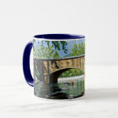 Schilderachtig Uitzicht van Missouri Trout Stream Mok (Voorkant links)