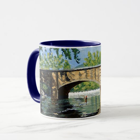 Schilderachtig Uitzicht van Missouri Trout Stream  Mok (Voorkant links)