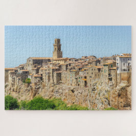 Schilderachtig uitzicht van Pitigliano, Toscane, I Legpuzzel